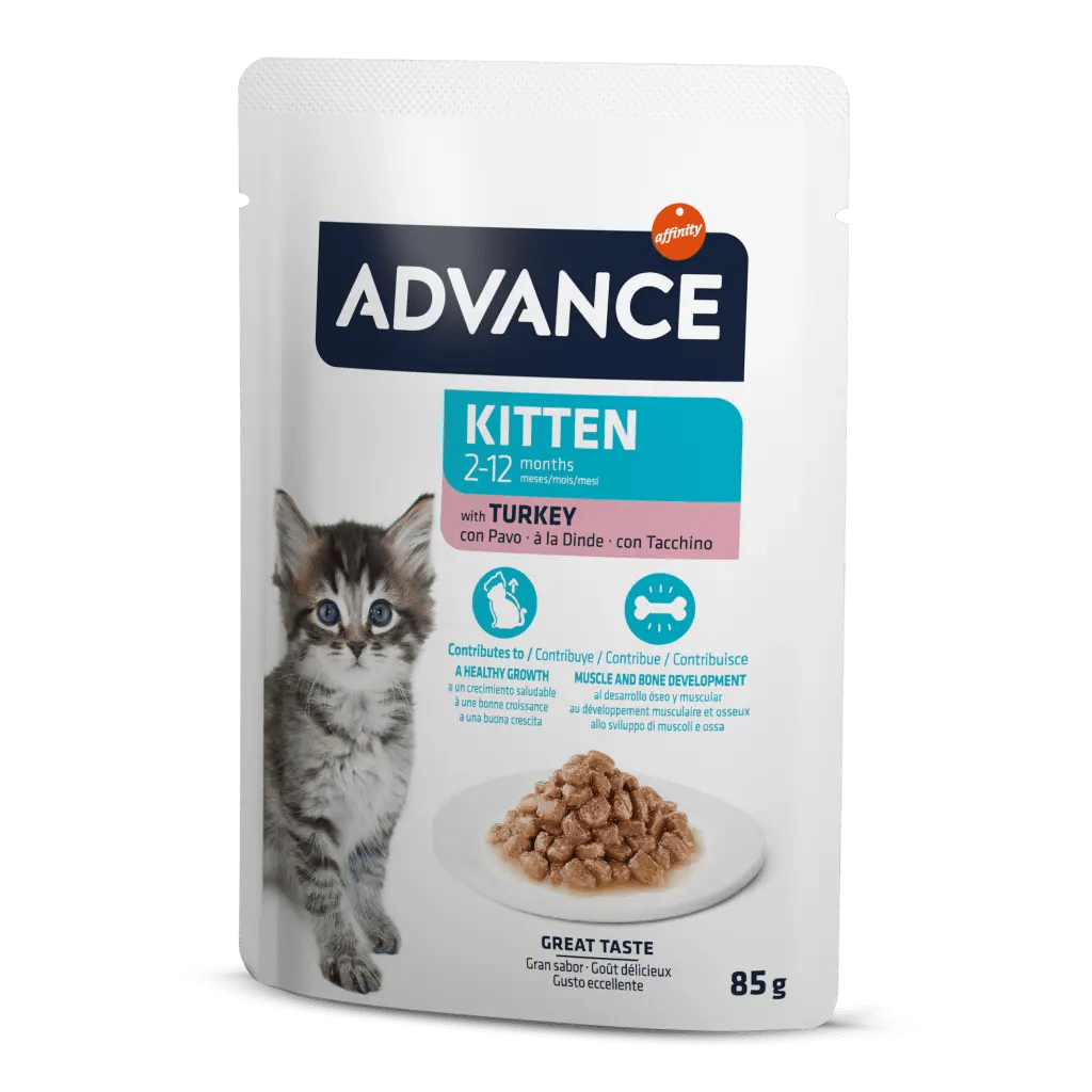 Advance Cat Kıtten Turkey Wet Pouch 12x85gr Advance Cat Kıtten Turkey Wet Pouch 12x85gr