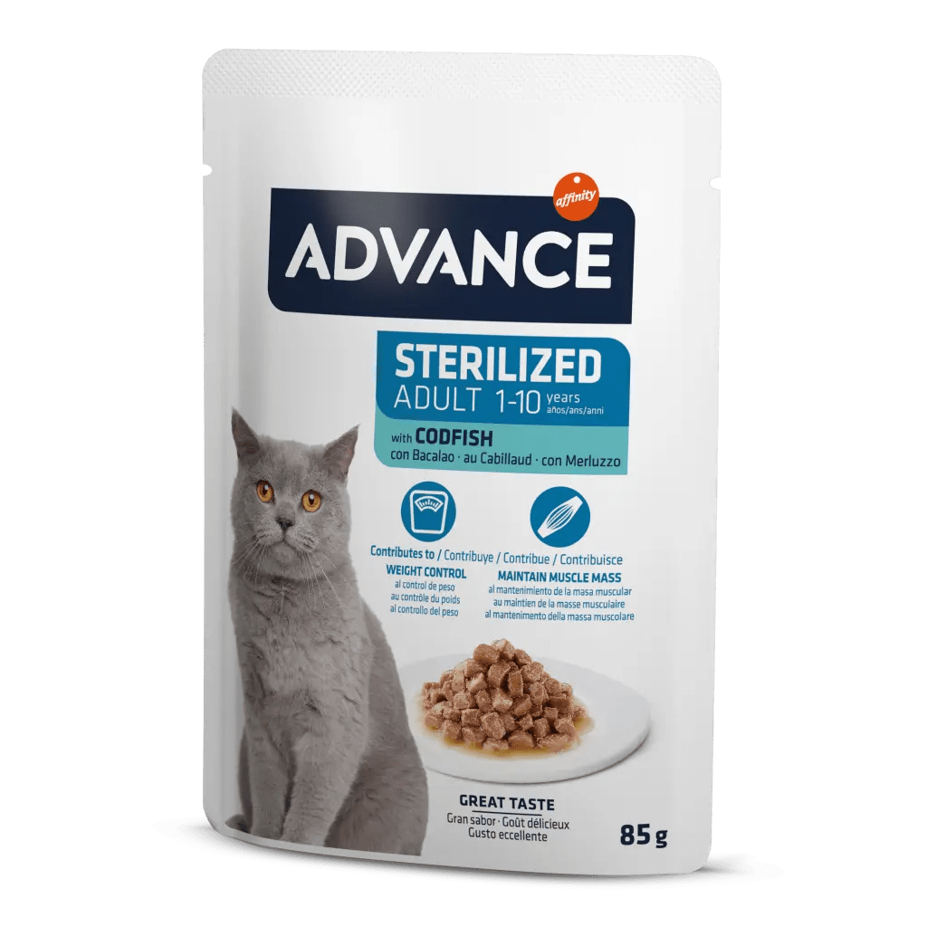 Advance Cat Sterılızed Codfısh Wet Pouch 12x85gr Advance Cat Sterılızed Codfısh Wet Pouch 12x85gr
