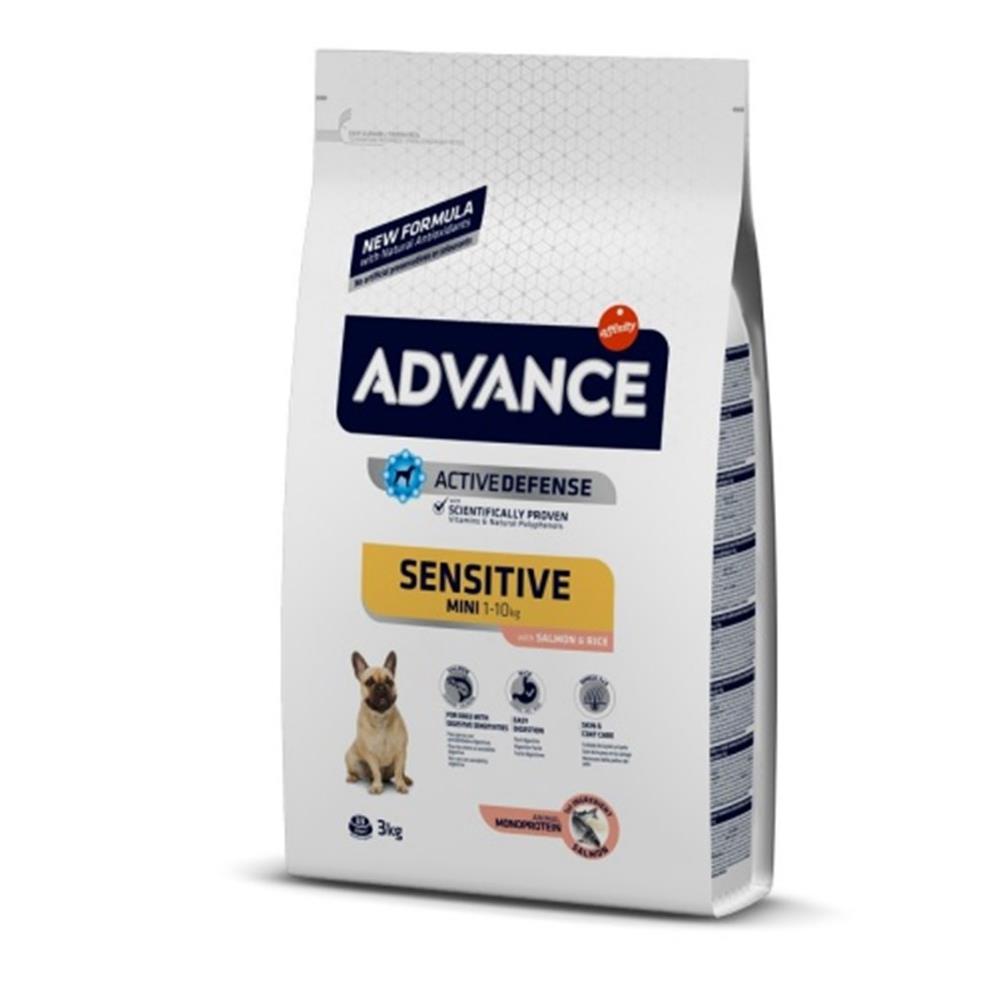 Advance Sensitive Mini Somonlu Küçük Irk Köpek Maması 3 Kg Advance Sensitive Mini Somonlu Küçük Irk Köpek Maması 3 Kg