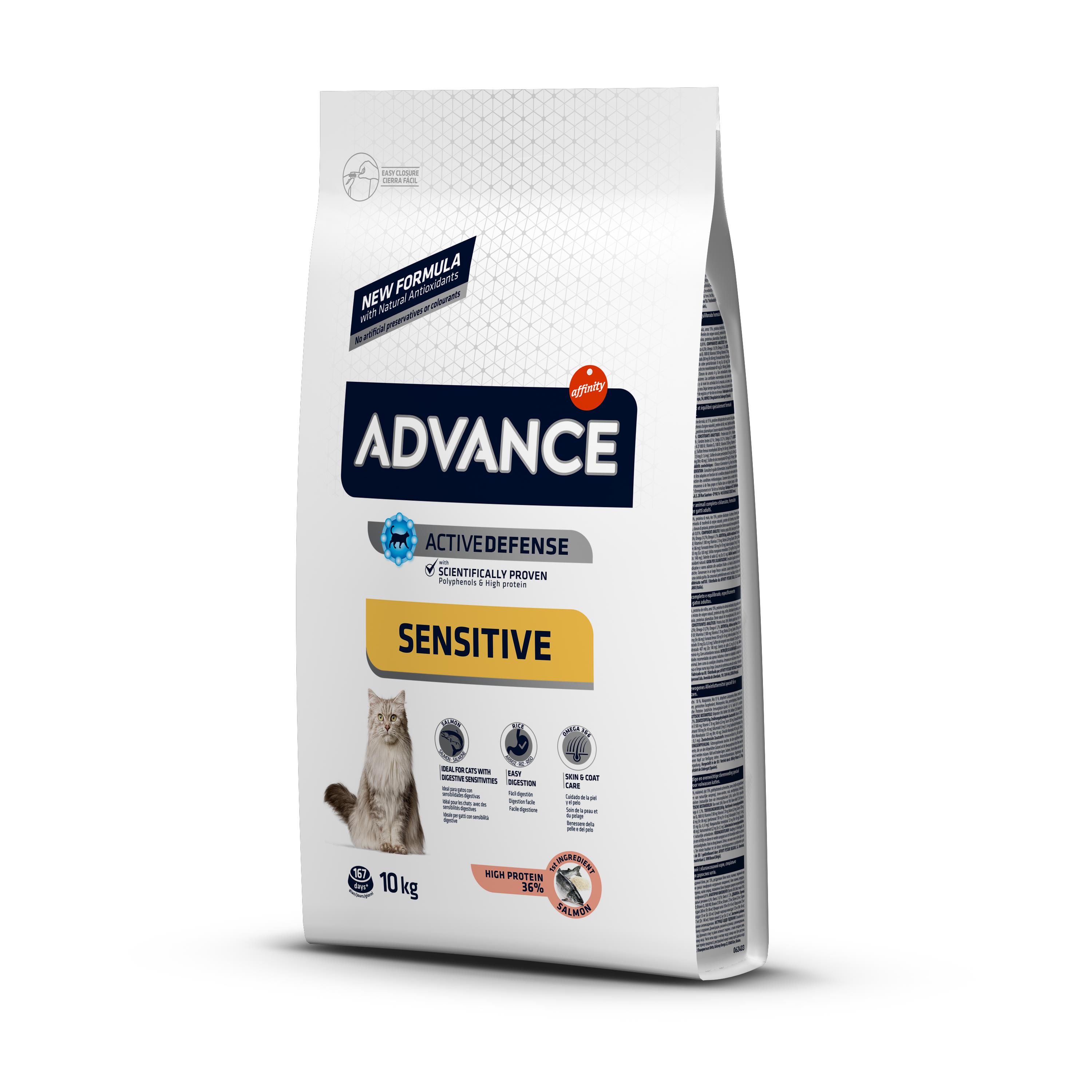 Advance Sensitive Somonlu Yetişkin Kedi Maması 10 Kg Advance Sensitive Somonlu Yetişkin Kedi Maması 10 Kg
