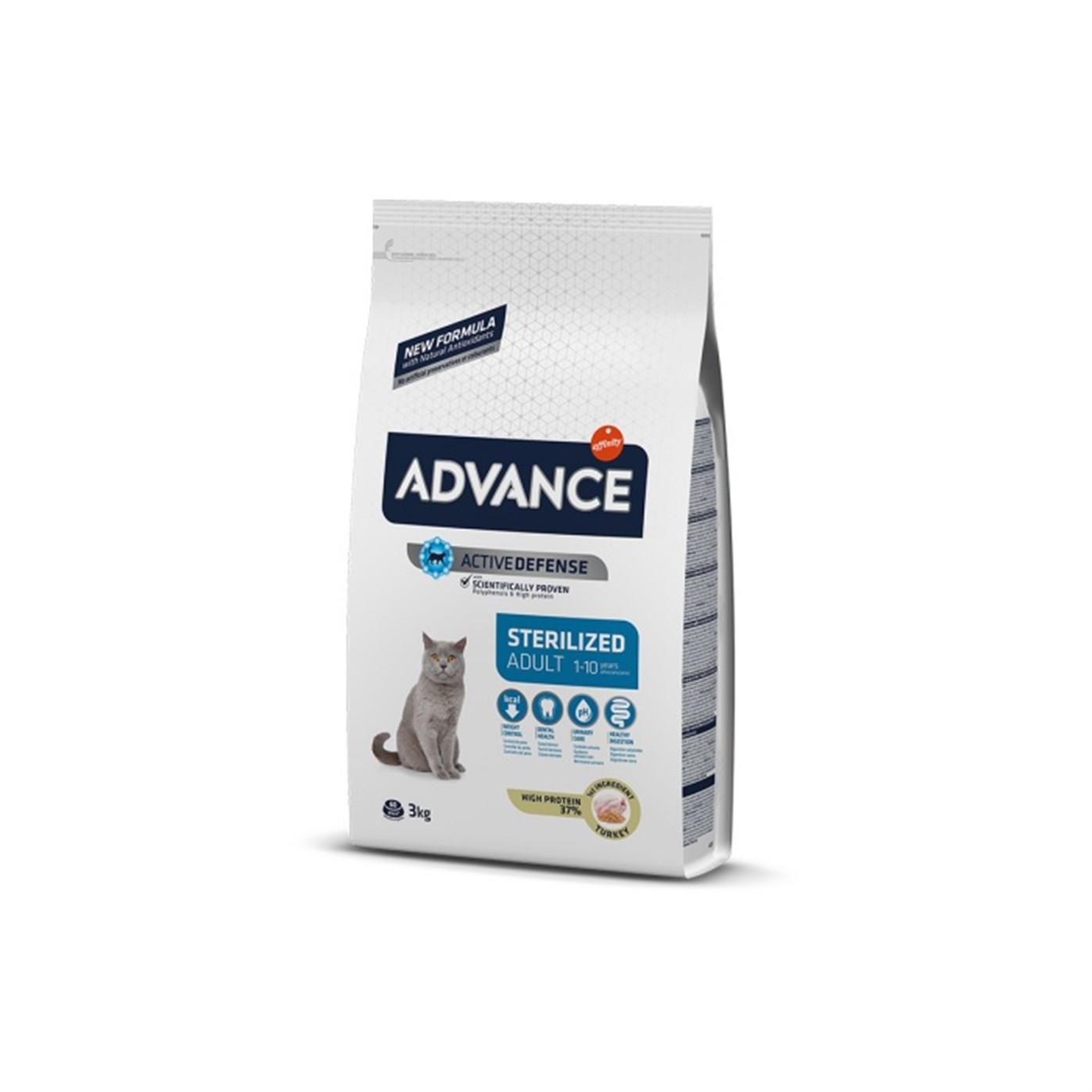 Advance Sterilized Adult Hindili Kısır Kedi Maması 3 Kg Advance Sterilized Adult Hindili Kısır Kedi Maması 3 Kg