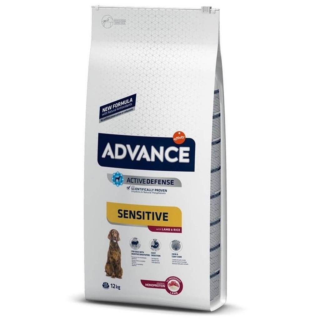 Advance Sensitive Kuzulu Yetşikin Köpek Maması 12 Kg Advance Sensitive Kuzulu Yetşikin Köpek Maması 12 Kg