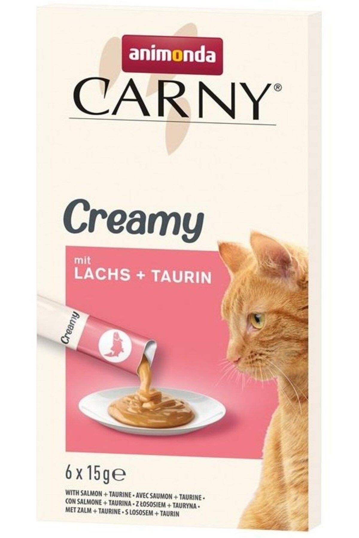 Animonda Carny Snack Somonlu Taurin İlaveli Krem Kedi Atıştırmalığı 6x15g Animonda Carny Snack Somonlu Taurin İlaveli Krem Kedi Atıştırmalığı 6x15g