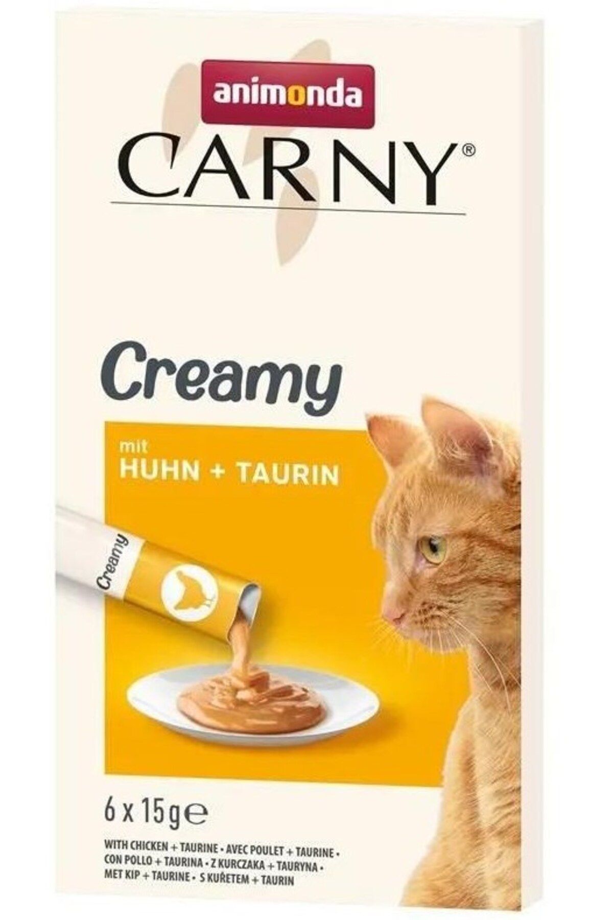 Animonda Carny Snack Tavuklu Taurin İlaveli Krem Kedi Atıştırmalığı 6x15g Animonda Carny Snack Tavuklu Taurin İlaveli Krem Kedi Atıştırmalığı 6x15g