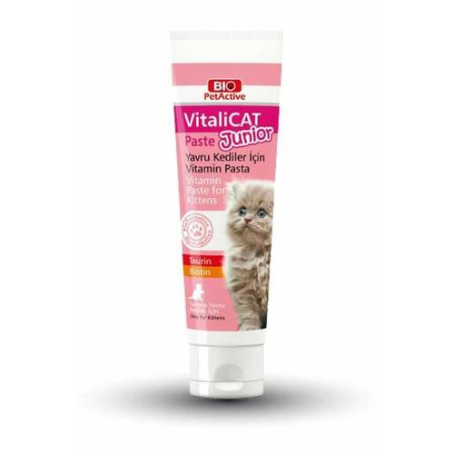 Bio Pet Active Vitalicat Junior Taurin Ve Biotin Yavru Kedi Macunu 100ml Bio Pet Active Vitalicat Junior Taurin Ve Biotin Yavru Kedi Macunu 100ml