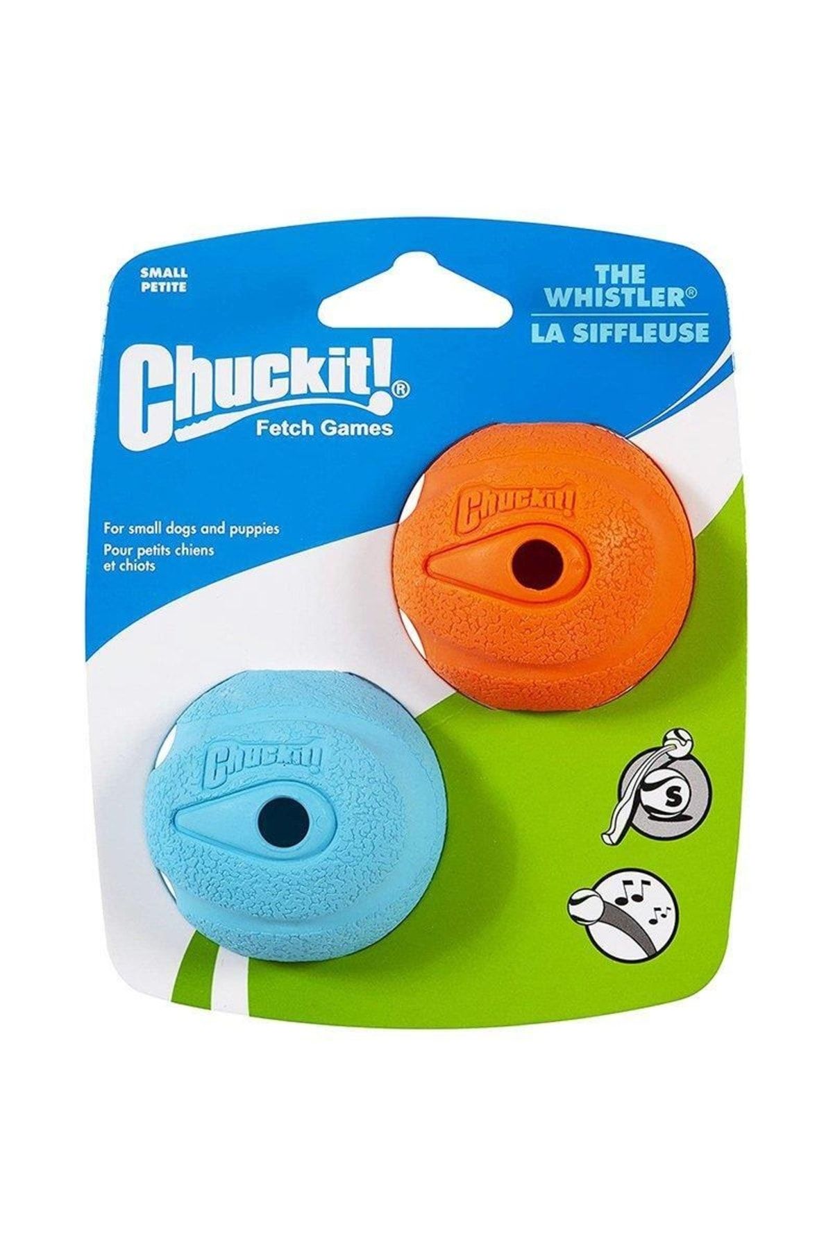 Chuckit The Whistler 2`li Köpek Oyun Topu Small 5 Cm Chuckit The Whistler 2`li Köpek Oyun Topu Small 5 Cm