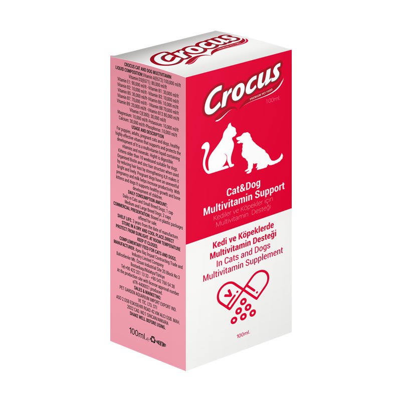 Crocus Kedi&köpek Multivitamin Destek 100ml Crocus Kedi&köpek Multivitamin Destek 100ml