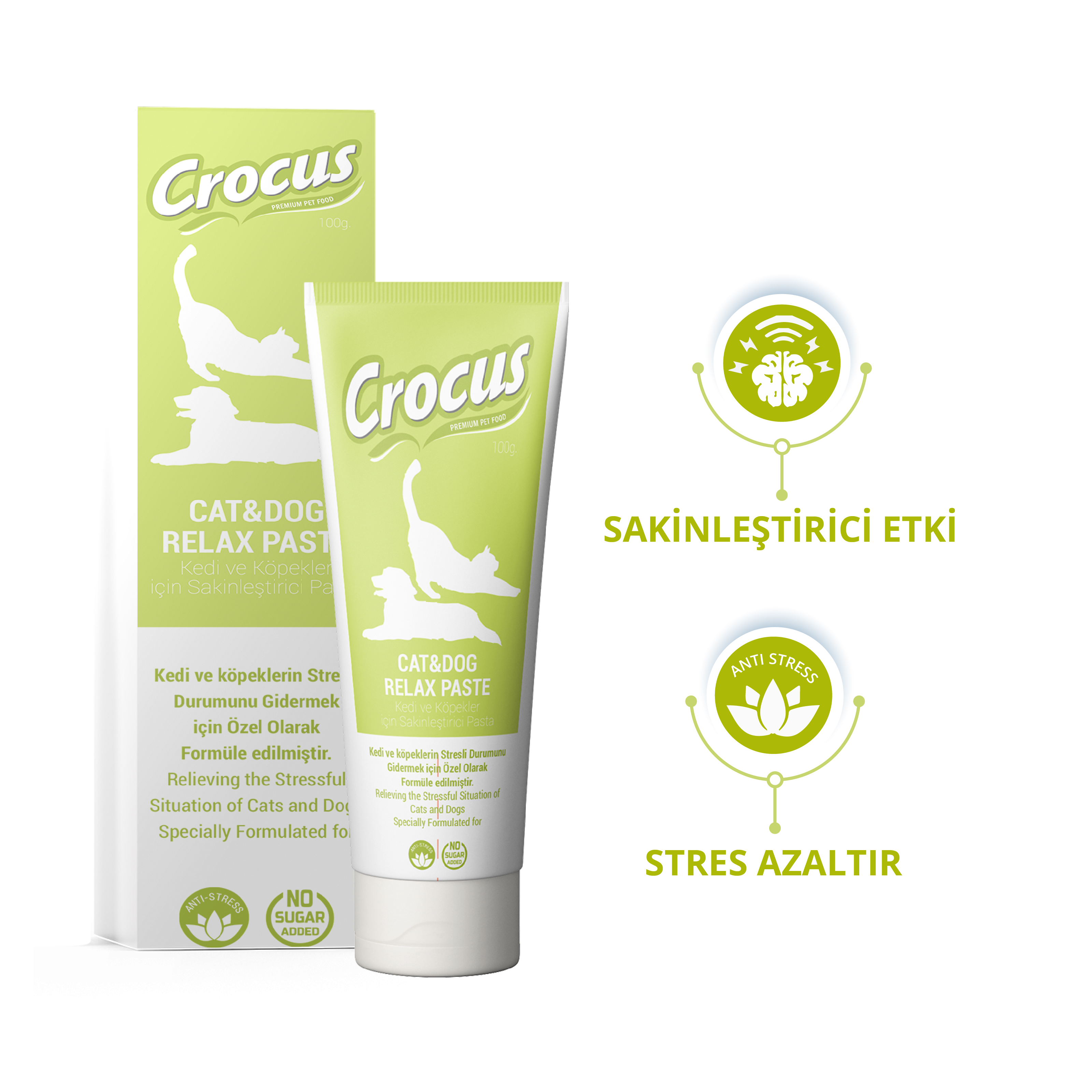 Crocus Kedi Köpek Relax Macun 100 Gram Crocus Kedi Köpek Relax Macun 100 Gram