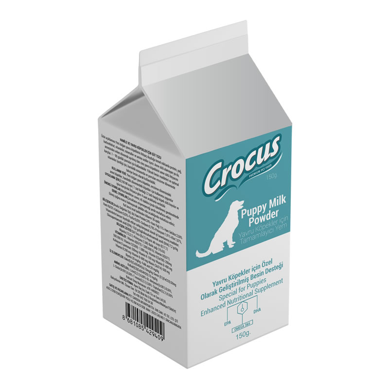 Crocus Yavru Köpek (puppy) Süt Tozu 150gr Crocus Yavru Köpek (puppy) Süt Tozu 150gr