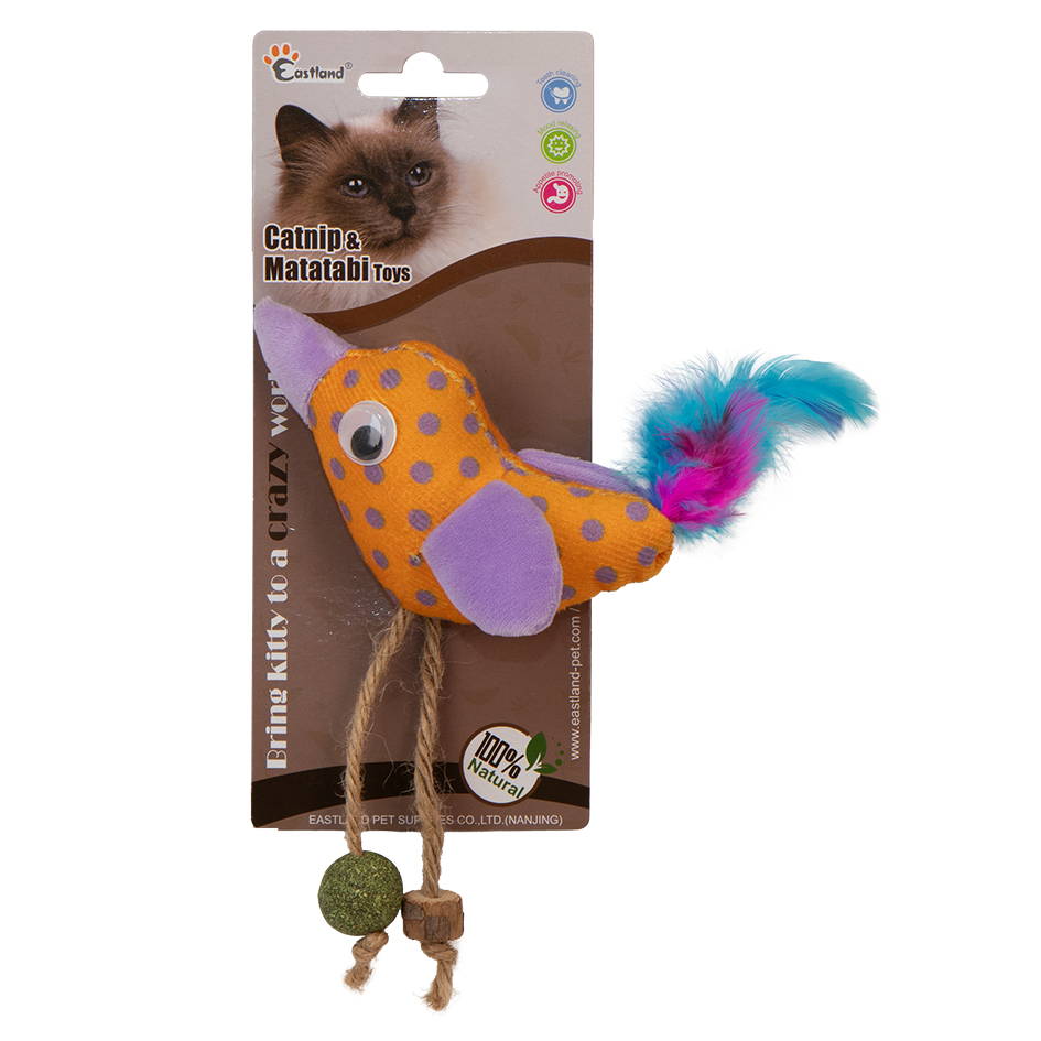 Eastland Matatabi Ve Catnipli Peluş Kuş 12cm Eastland Matatabi Ve Catnipli Peluş Kuş 12cm