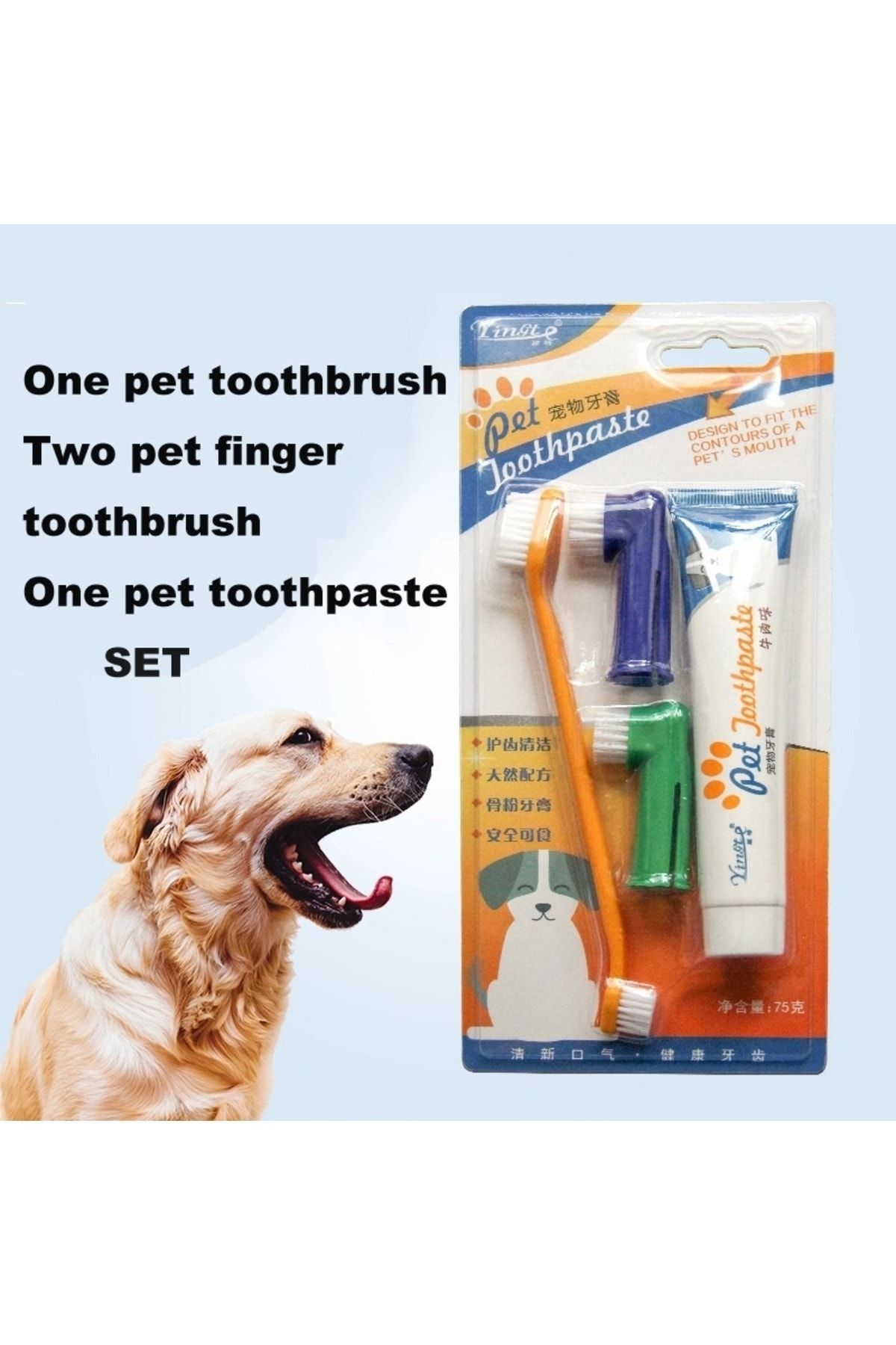 Easy Pet Kedi Ve Köpek Diş Macunu Ve Fırça Seti Dental Kit Easy Pet Kedi Ve Köpek Diş Macunu Ve Fırça Seti Dental Kit
