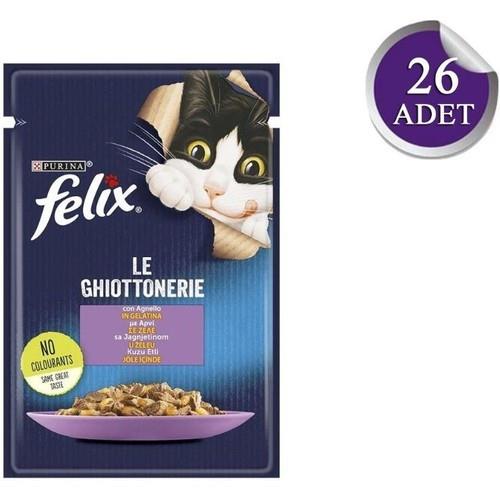 Felix Kuzu Etli Kedi Konservesi 85 Gram (26 adet) Felix Kuzu Etli Kedi Konservesi 85 Gram (26 adet)
