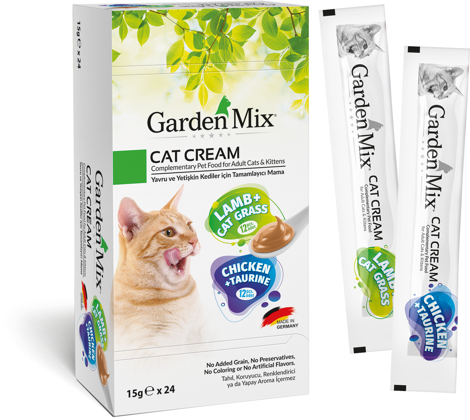 Garden Mıx Kedi Kreması Xxl Tavuk+kuzu 15gr*24 Garden Mıx Kedi Kreması Xxl Tavuk+kuzu 15gr*24