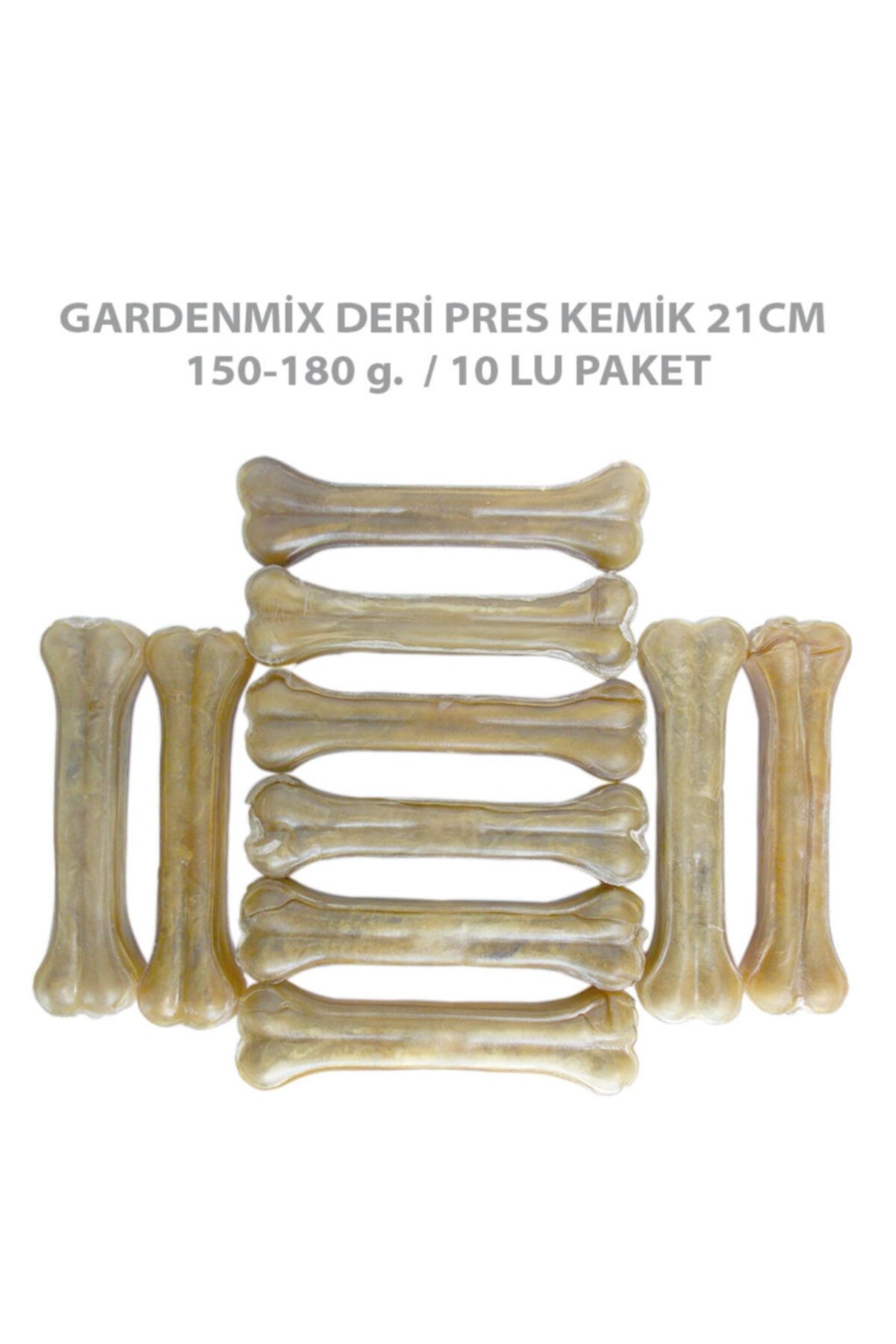 Gardenmix Deri Pres Kemik 21 Cm 150-180 G 10`lu Gardenmix Deri Pres Kemik 21 Cm 150-180 G 10`lu