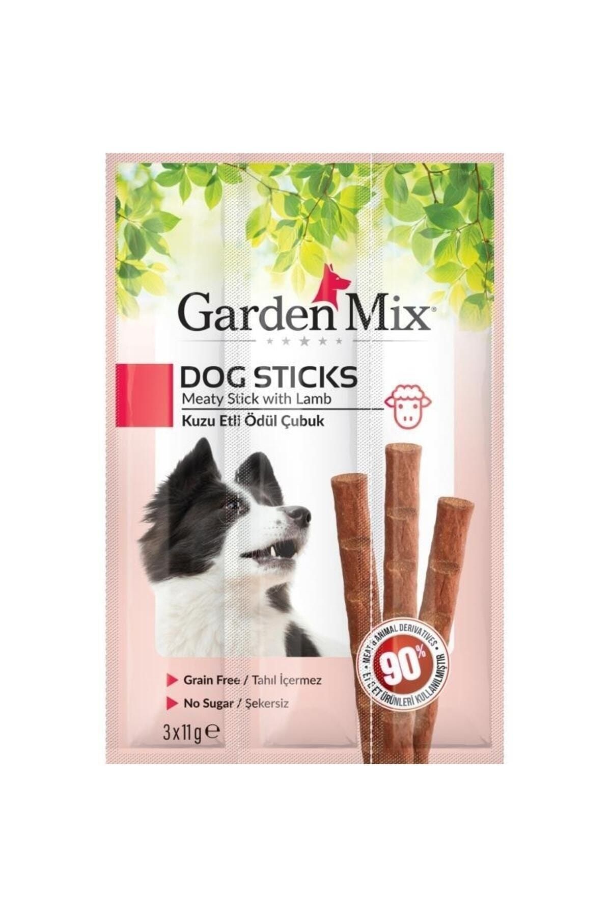 GARDENMİX KUZU ETLİ KÖPEK STİCK ÖDÜL 3*11g GARDENMİX KUZU ETLİ KÖPEK STİCK ÖDÜL 3*11g