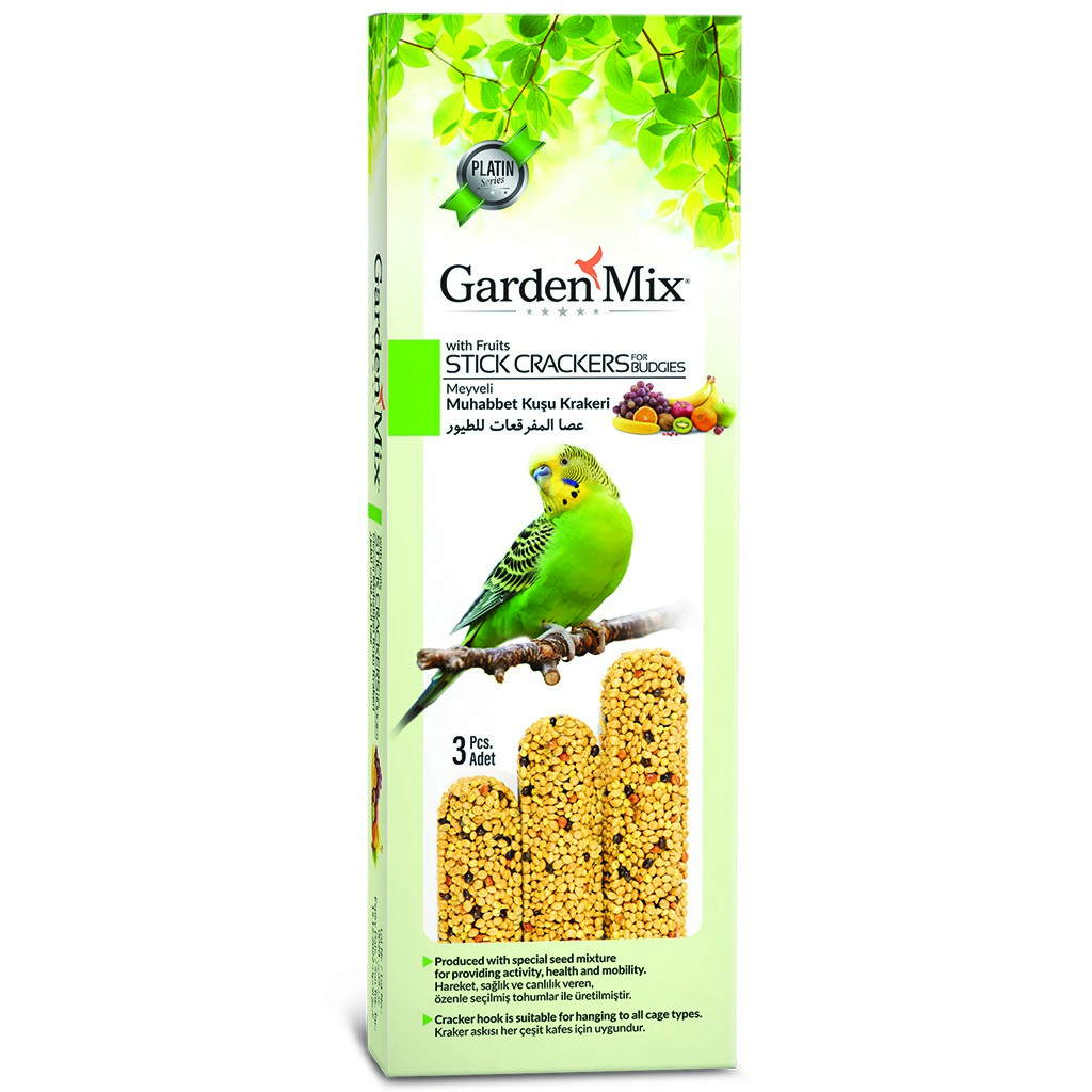 Gardenmix Platin Meyveli Kuş Krakeri 3lü Gardenmix Platin Meyveli Kuş Krakeri 3lü
