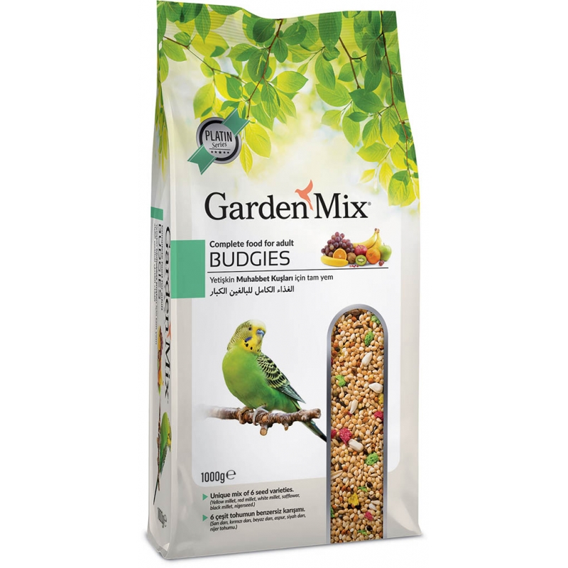 Gardenmix Platin Meyveli Muhabbet Kuş Yemi 1kg Gardenmix Platin Meyveli Muhabbet Kuş Yemi 1kg