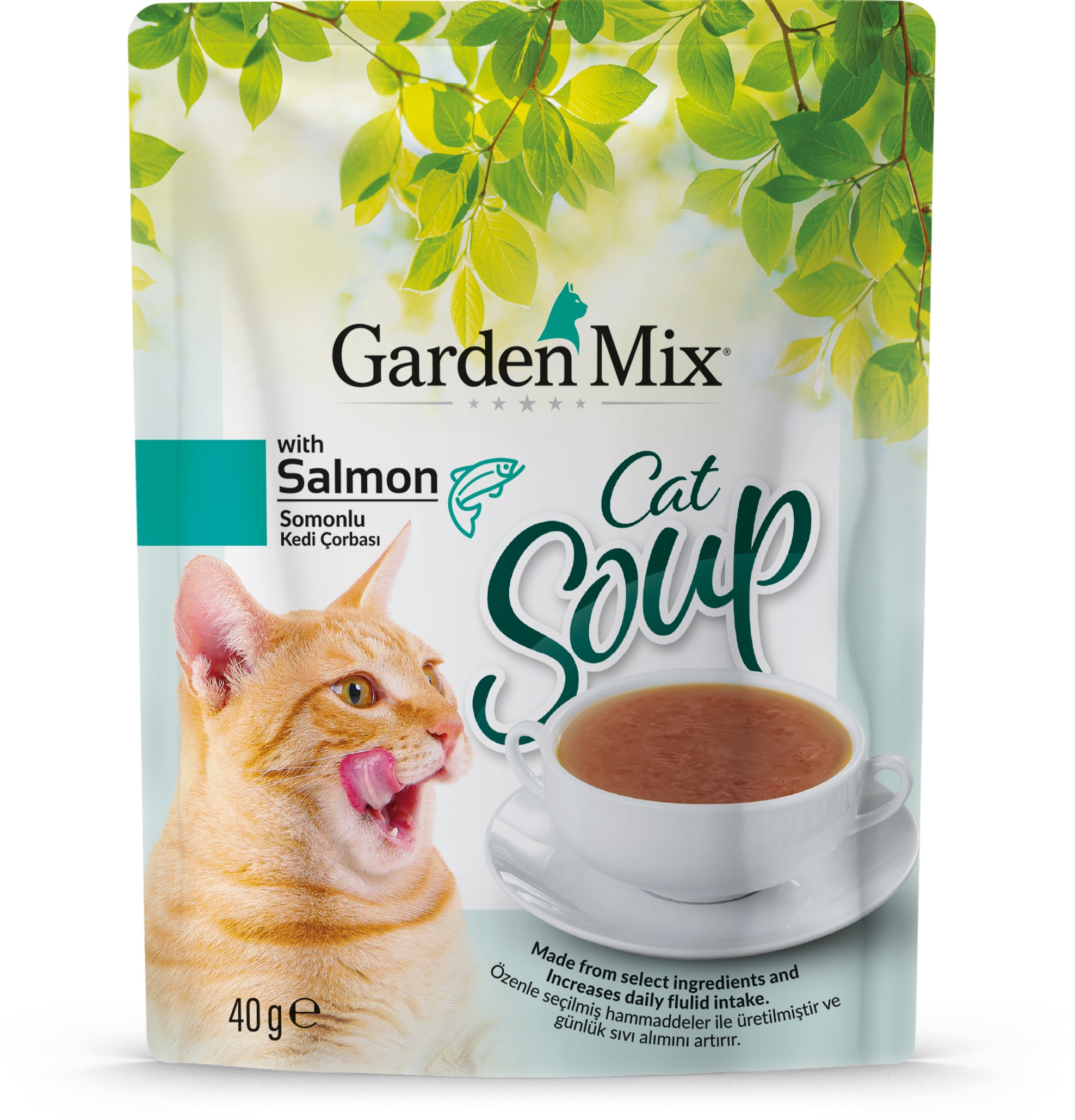 Gardenmix Somonlu Kedi Çorbası 40gr Gardenmix Somonlu Kedi Çorbası 40gr