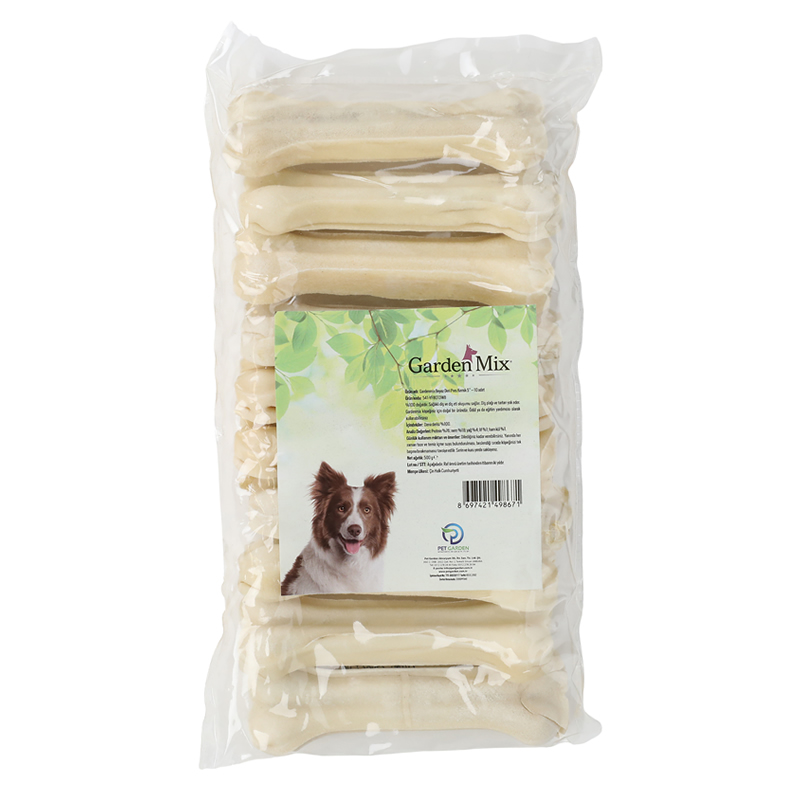 Gardenmix Sütlü Deri Kemik12cm 50-60 G. 10lu Paket Gardenmix Sütlü Deri Kemik12cm 50-60 G. 10lu Paket