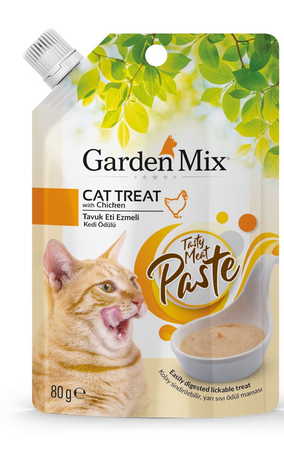 Gardenmix Tavuk Eti Ezmeli Kedi Ödülü 80gr Gardenmix Tavuk Eti Ezmeli Kedi Ödülü 80gr