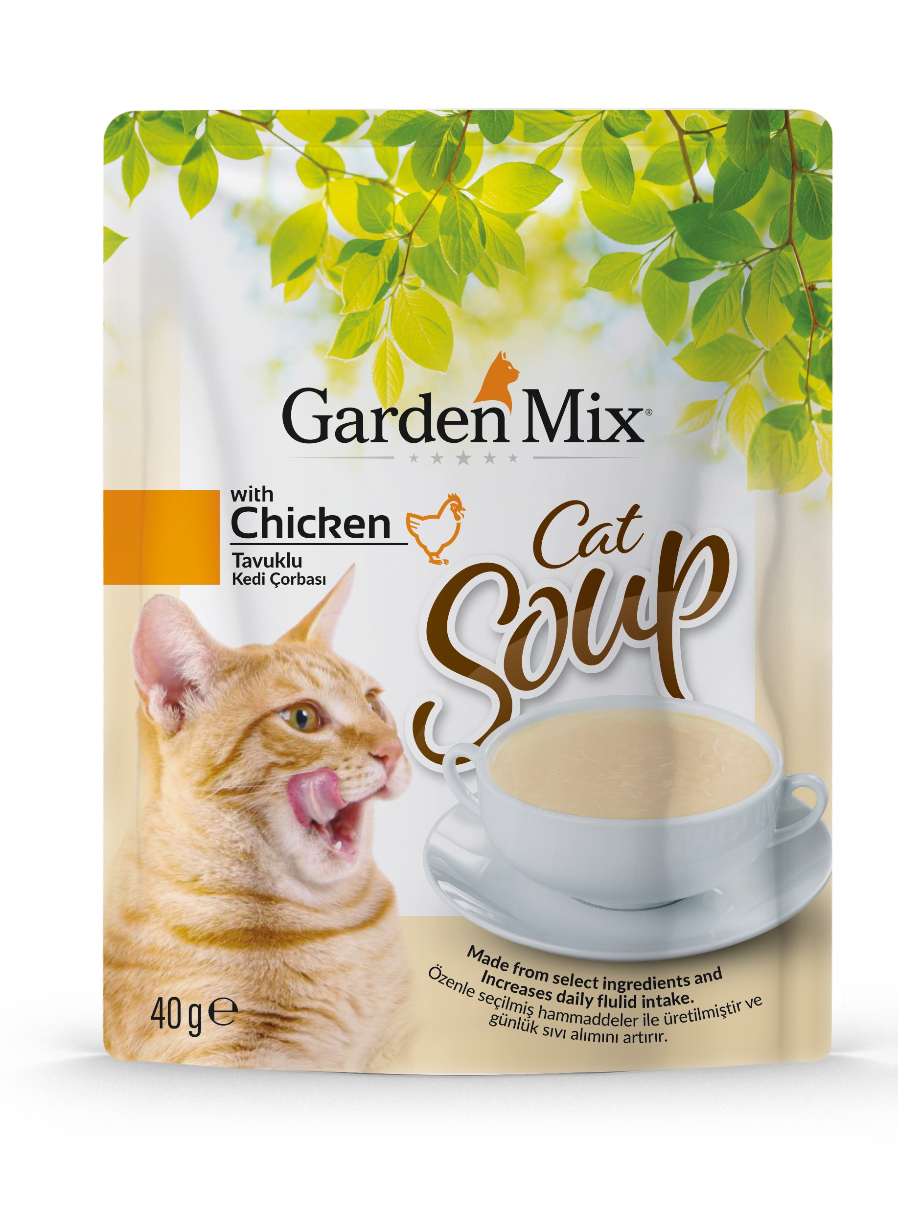 Gardenmix Tavuklu Kedi Çorbası 40gr Gardenmix Tavuklu Kedi Çorbası 40gr
