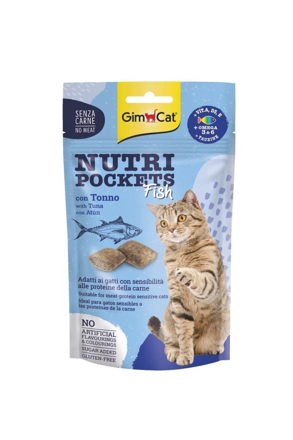 Gimcat Nutri Pockets Fish 60 Gr Gimcat Nutri Pockets Fish 60 Gr