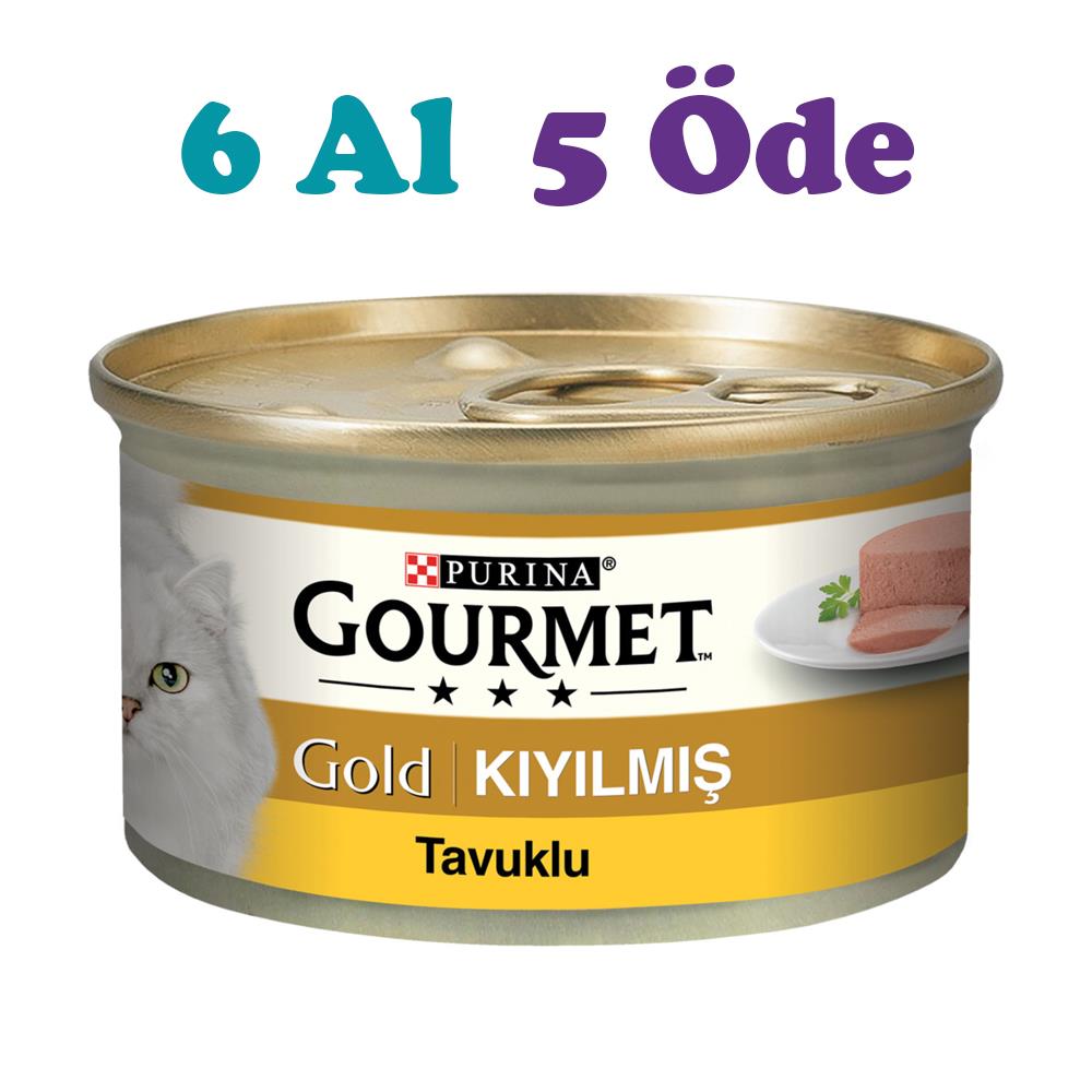 Gourmet Gold Kıyılmış Tavuklu Kedi Konservesi 85g (6 Al 5 Öde) Gourmet Gold Kıyılmış Tavuklu Kedi Konservesi 85g (6 Al 5 Öde)