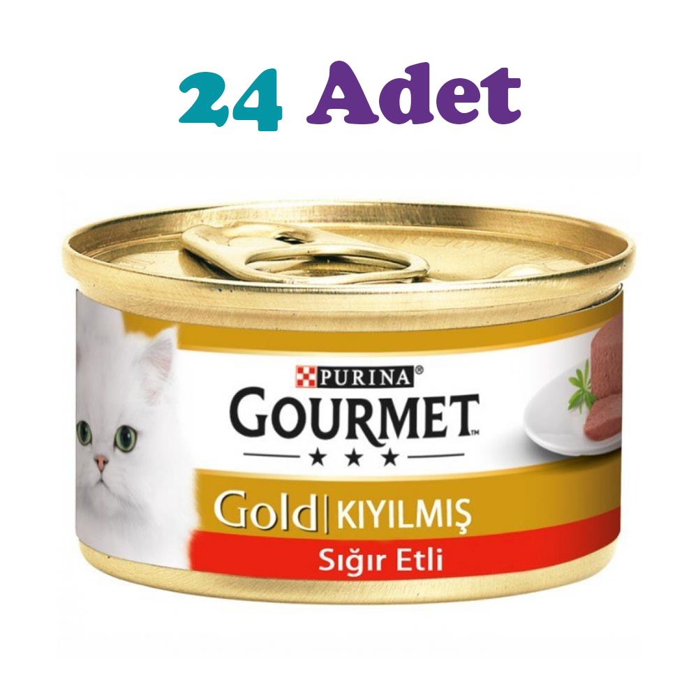 Gourmet Gold Kıyılmış Sığır Etli Kedi Konservesi 85g (24 Adet) Gourmet Gold Kıyılmış Sığır Etli Kedi Konservesi 85g (24 Adet)