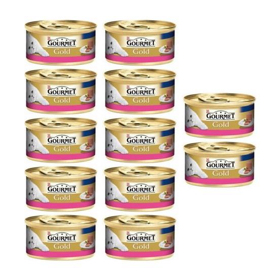 Gourmet Gold Kıyılmış Sığır Etli Kedi Konservesi 85g (12 Adet) Gourmet Gold Kıyılmış Sığır Etli Kedi Konservesi 85g (12 Adet)
