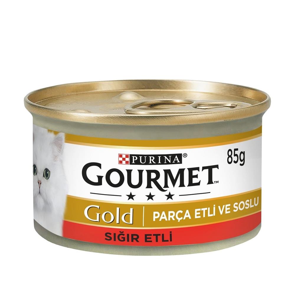 Gourmet Gold Parça Etli Soslu Sığır Etli Kedi Konservesi 85g Gourmet Gold Parça Etli Soslu Sığır Etli Kedi Konservesi 85g