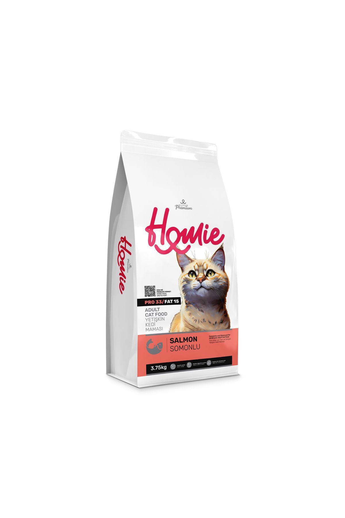 Homie Somonlu Yetişkin Kedi Maması 3.75 Kg Homie Somonlu Yetişkin Kedi Maması 3.75 Kg