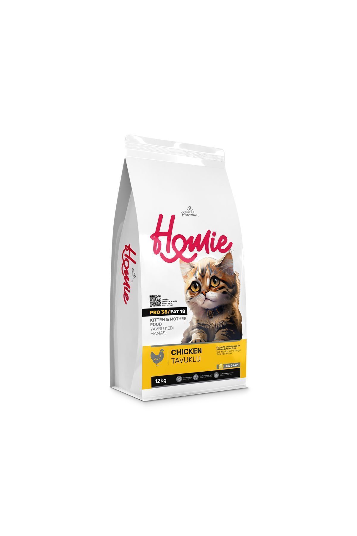 Homie Yavru Tavuklu Kedi Maması 12 Kg Homie Yavru Tavuklu Kedi Maması 12 Kg
