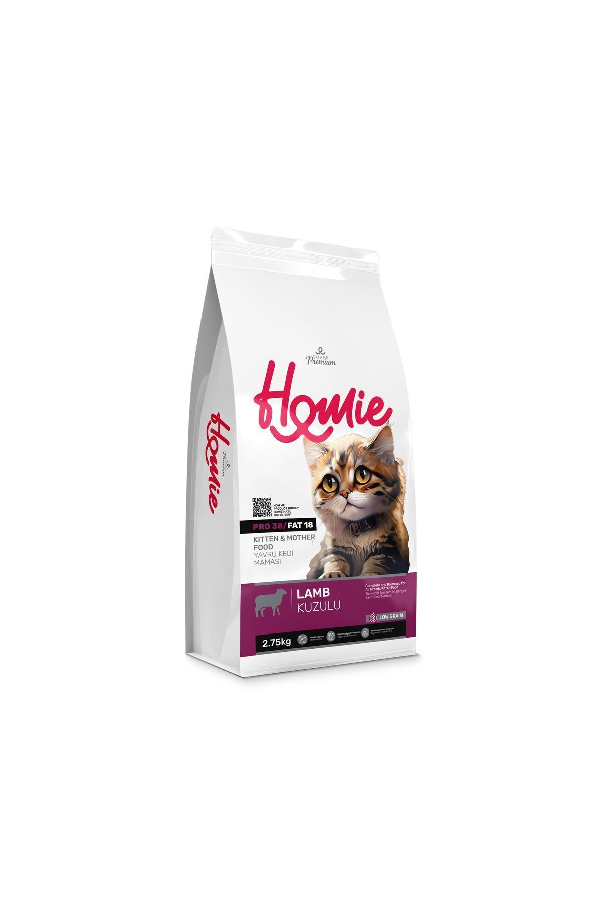 Homie Yavru Kedi Kuzu Etli Kedi Maması 2,75 Kg Homie Yavru Kedi Kuzu Etli Kedi Maması 2,75 Kg