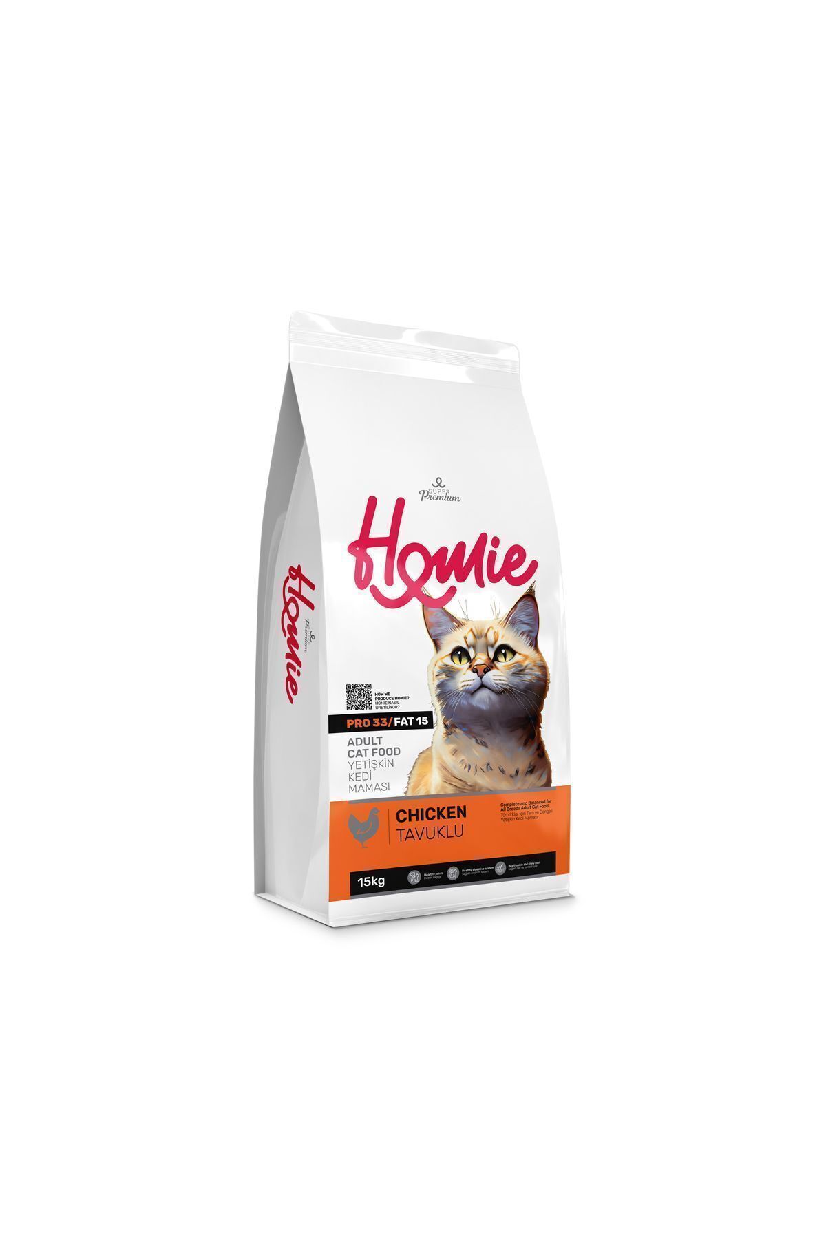 Homie Yetişkin Tavuk Etli Kedi Maması 12 Kg Homie Yetişkin Tavuk Etli Kedi Maması 12 Kg