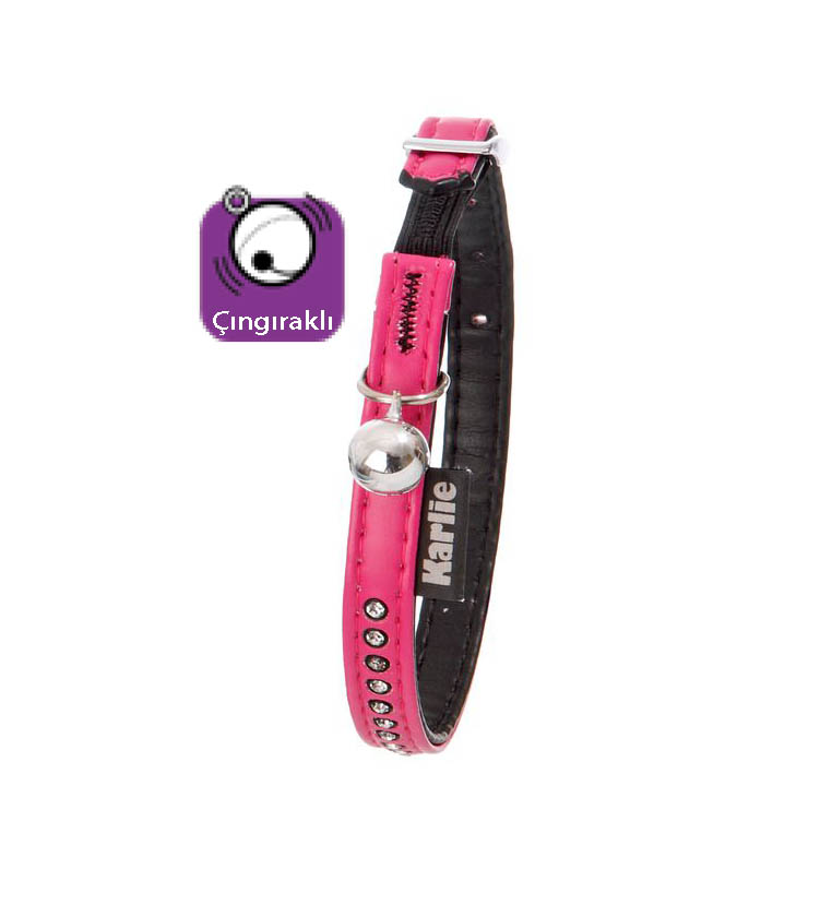 Karlıe Deri Kedi Boyun Tasma 30cm Pembe Karlıe Deri Kedi Boyun Tasma 30cm Pembe