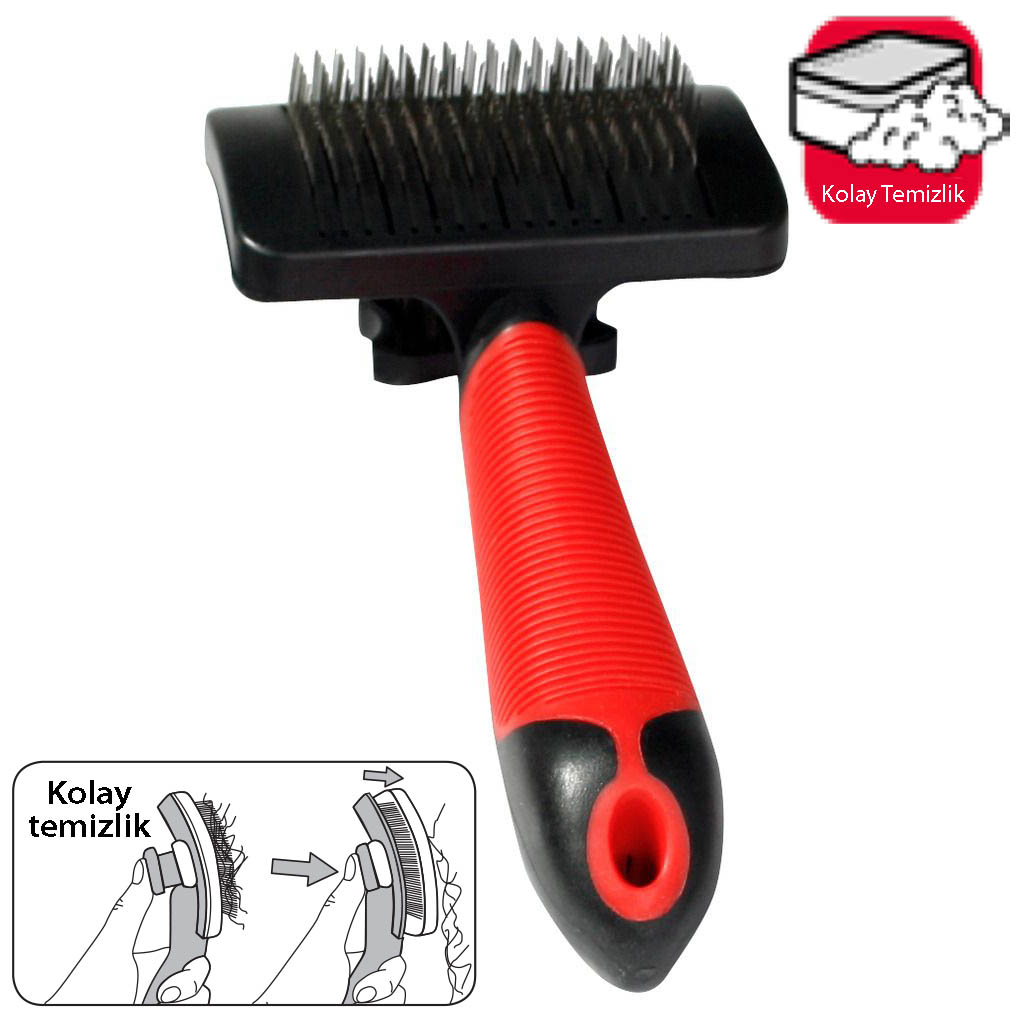 Karlıe Fırça U:18,5cm G:10,5cm Kırmızı-siyah Karlıe Fırça U:18,5cm G:10,5cm Kırmızı-siyah