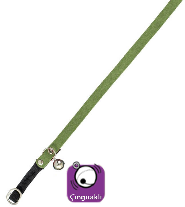 Karlıe Kadife Kedi Tasma Çıng. 30cm Yeşil Karlıe Kadife Kedi Tasma Çıng. 30cm Yeşil