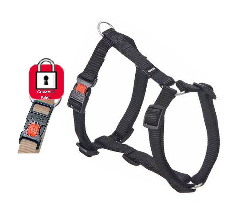 Karlıe Kilitli Göğüs Tasma 45-70cm Siyah Karlıe Kilitli Göğüs Tasma 45-70cm Siyah