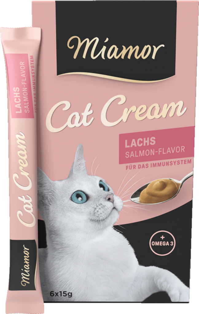 Mıamor Cream Somonlu Kedi Ödülü 6x15 G Mıamor Cream Somonlu Kedi Ödülü 6x15 G
