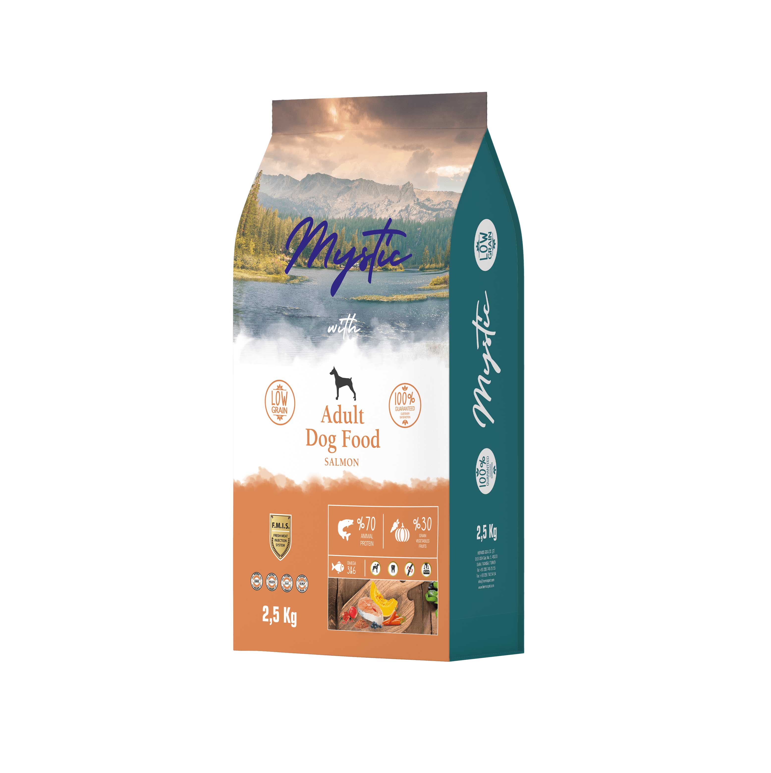 Mystic Az Tahıl Yetişkin Köpek Maması Somon 2,5 Kg Mystic Az Tahıl Yetişkin Köpek Maması Somon 2,5 Kg