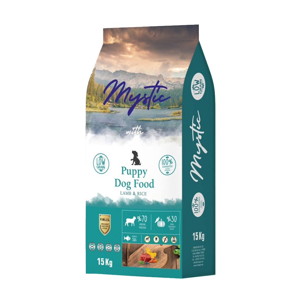 Mystic Az Tahıllı Yavru Köpek Maması Kuzu 15kg Mystic Az Tahıllı Yavru Köpek Maması Kuzu 15kg