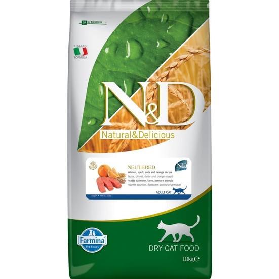 N&d Dusuk Tahıllı Somonlu Kısır Kedi Maması 10 Kg N&d Dusuk Tahıllı Somonlu Kısır Kedi Maması 10 Kg