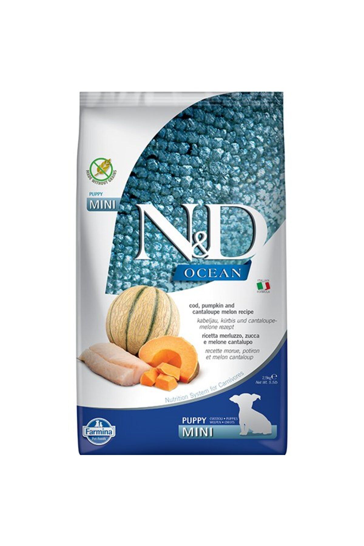 N&D Nd Ocean Morina Balıklı Balkabaklı Mini Yavru Köpek Maması 2,5 Kg N&D Nd Ocean Morina Balıklı Balkabaklı Mini Yavru Köpek Maması 2,5 Kg