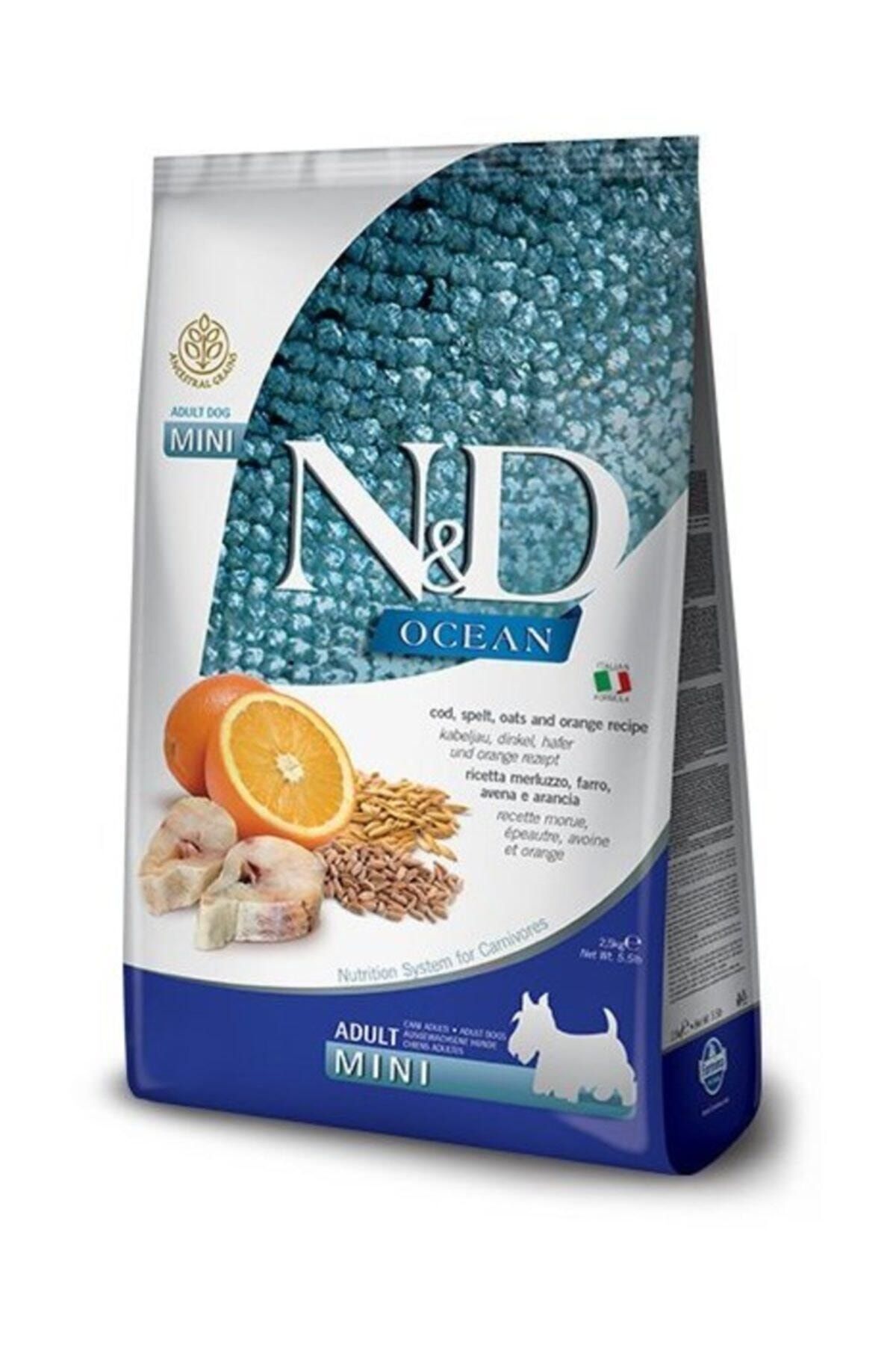 N&D Ocean Düşük Tahıllı Balık Portakallı Mini Irk Yetişkin Köpek Maması - 2.5 kg N&D Ocean Düşük Tahıllı Balık Portakallı Mini Irk Yetişkin Köpek Maması - 2.5 kg