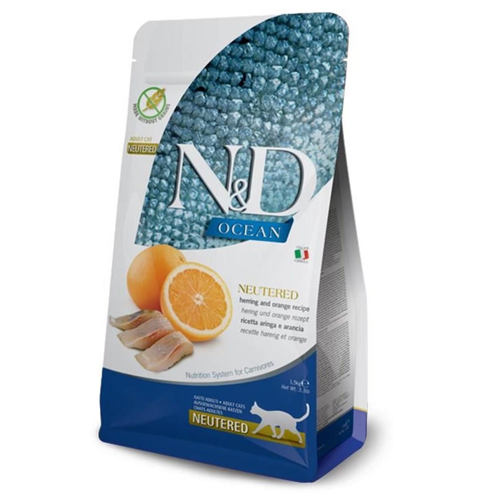 N&d Ocean Ringa Balığı Portakal Kısırlaştırılmış Yetişkin Kedi Maması 1,5 Kg N&d Ocean Ringa Balığı Portakal Kısırlaştırılmış Yetişkin Kedi Maması 1,5 Kg