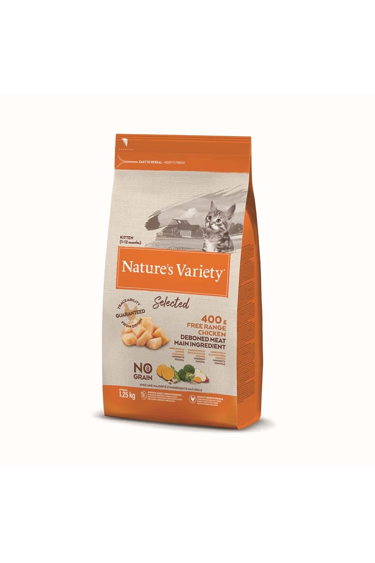 Natures Variety Selected Tavuklu Tahılsız Yavru Kedi Maması 1,25 Kg Natures Variety Selected Tavuklu Tahılsız Yavru Kedi Maması 1,25 Kg