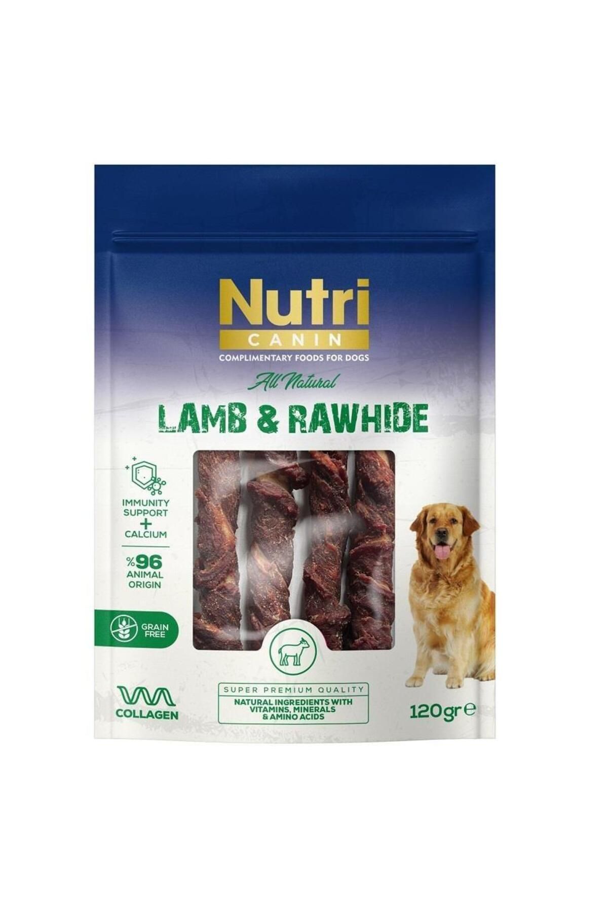 NUTRI CANIN KUZU ETLİ SARILI KEMİK 120 GR NUTRI CANIN KUZU ETLİ SARILI KEMİK 120 GR