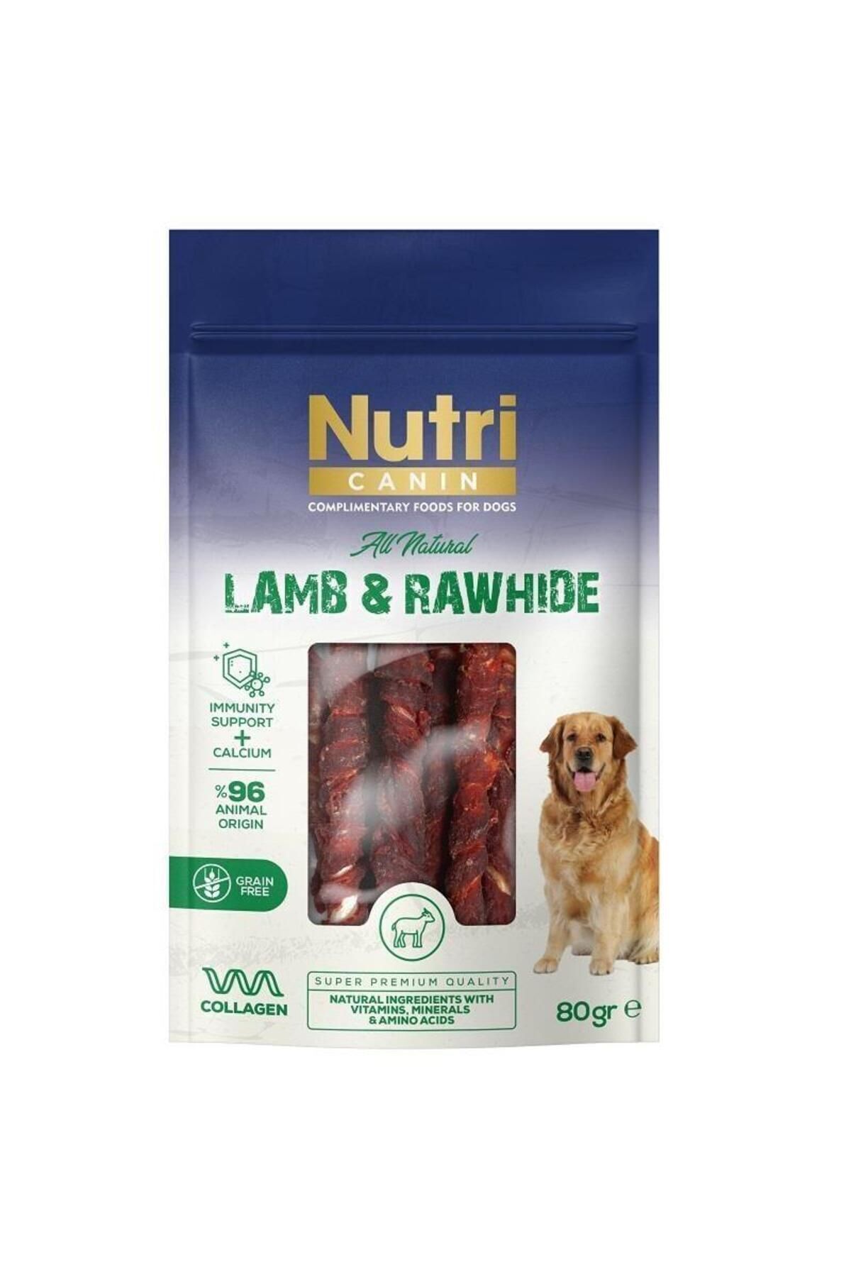 NUTRI CANIN KUZU ETLİ SARILI KEMİK 80 GR NUTRI CANIN KUZU ETLİ SARILI KEMİK 80 GR