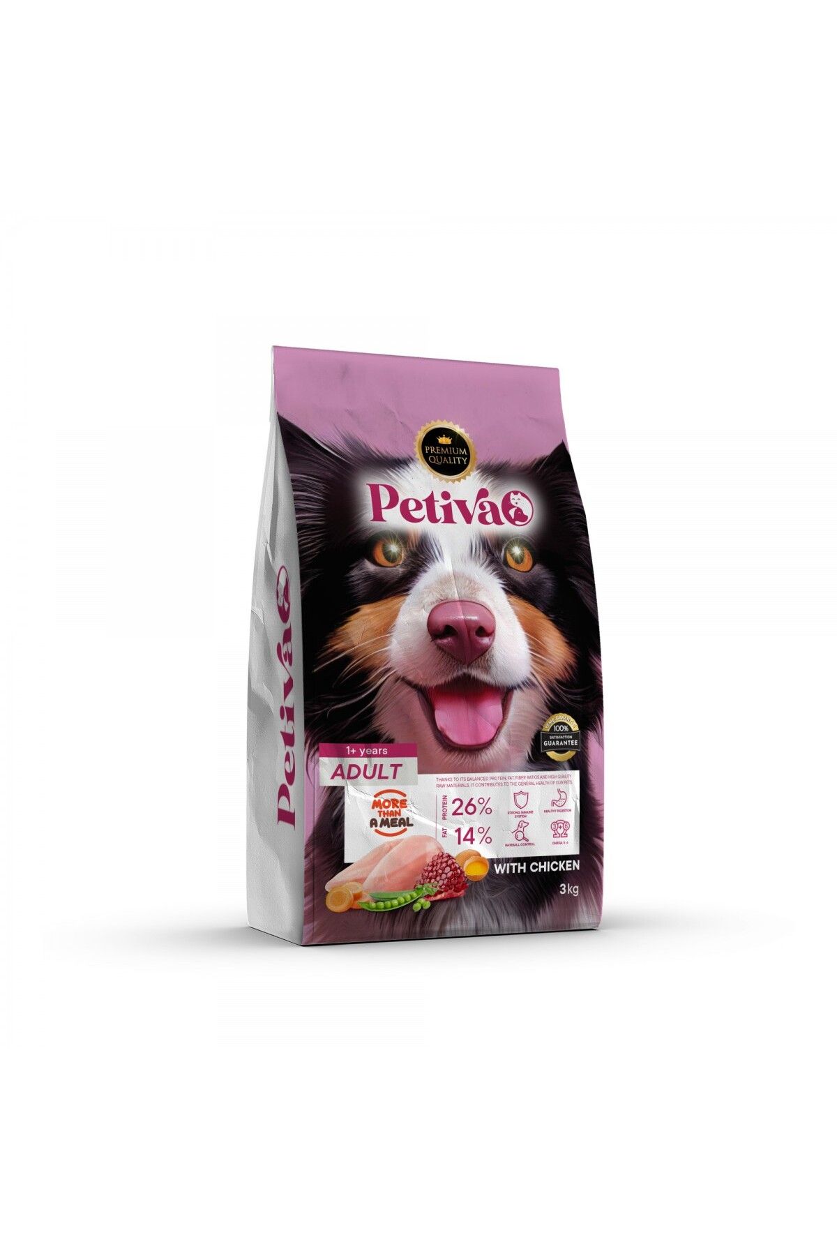 Petiva Tavuk Etli Yetişkin Köpek Maması 3 Kg Petiva Tavuk Etli Yetişkin Köpek Maması 3 Kg
