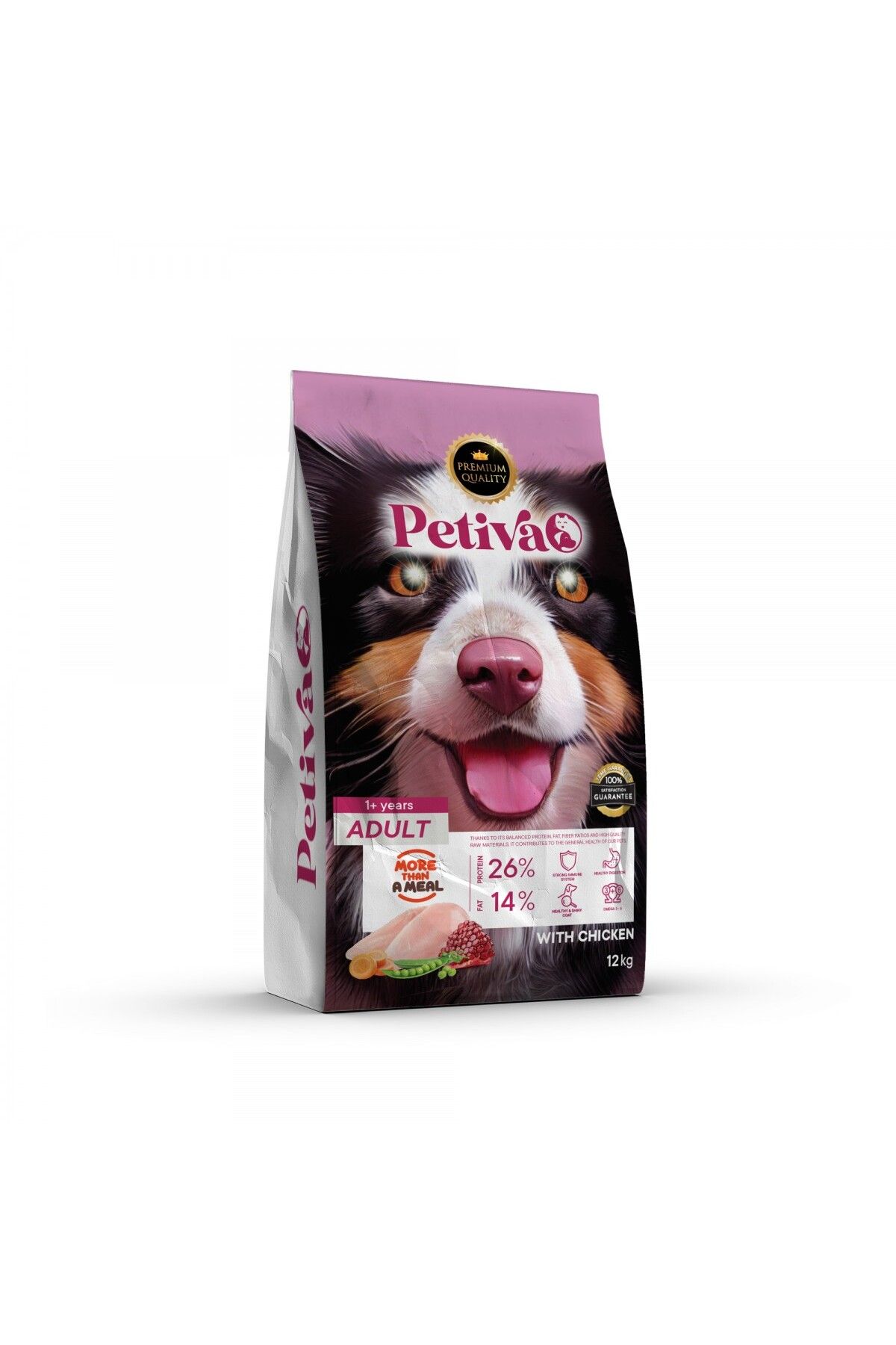 Petiva Yetişkin Tavuk Etli Köpek Maması 12 Kg Petiva Yetişkin Tavuk Etli Köpek Maması 12 Kg